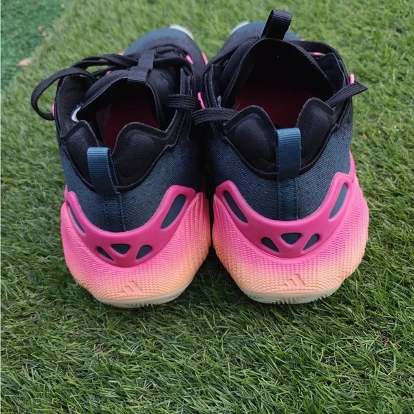 Adidas Trae Young 3 basketball shoe Arctic Night/Core Black/Acid Orange Size 12 - Picture 4 of 6